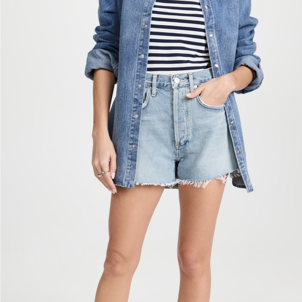 Citizens Of Humanity Marlow Jean Shorts Vintage-Inspired Frayed Hem